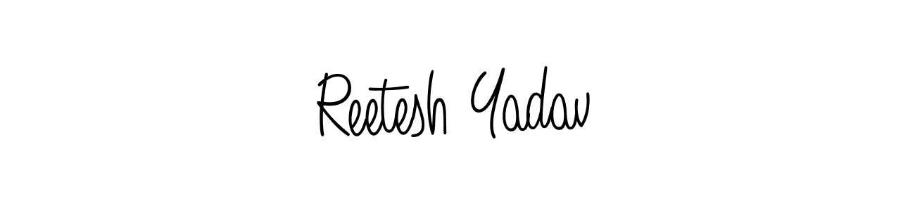 Make a short Reetesh Yadav signature style. Manage your documents anywhere anytime using Angelique-Rose-font-FFP. Create and add eSignatures, submit forms, share and send files easily. Reetesh Yadav signature style 5 images and pictures png