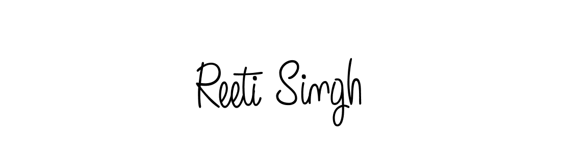 You should practise on your own different ways (Angelique-Rose-font-FFP) to write your name (Reeti Singh) in signature. don't let someone else do it for you. Reeti Singh signature style 5 images and pictures png