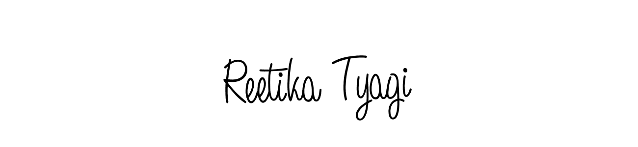 Also we have Reetika Tyagi name is the best signature style. Create professional handwritten signature collection using Angelique-Rose-font-FFP autograph style. Reetika Tyagi signature style 5 images and pictures png