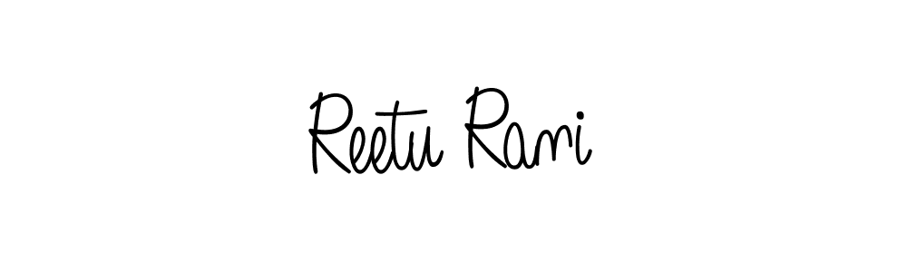 You can use this online signature creator to create a handwritten signature for the name Reetu Rani. This is the best online autograph maker. Reetu Rani signature style 5 images and pictures png