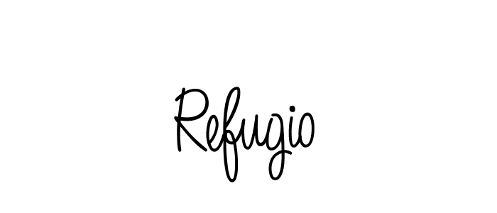 The best way (Angelique-Rose-font-FFP) to make a short signature is to pick only two or three words in your name. The name Refugio include a total of six letters. For converting this name. Refugio signature style 5 images and pictures png
