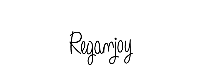 How to make Reganjoy name signature. Use Angelique-Rose-font-FFP style for creating short signs online. This is the latest handwritten sign. Reganjoy signature style 5 images and pictures png