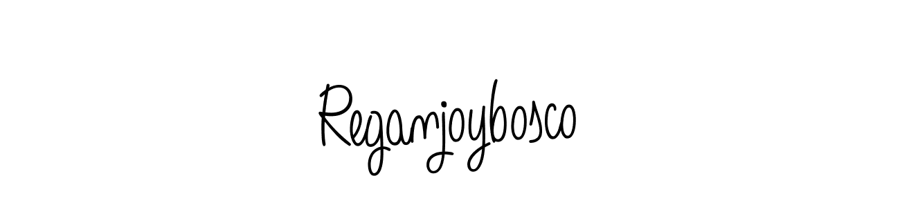 How to make Reganjoybosco name signature. Use Angelique-Rose-font-FFP style for creating short signs online. This is the latest handwritten sign. Reganjoybosco signature style 5 images and pictures png