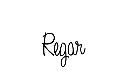 Make a beautiful signature design for name Regar. With this signature (Angelique-Rose-font-FFP) style, you can create a handwritten signature for free. Regar signature style 5 images and pictures png
