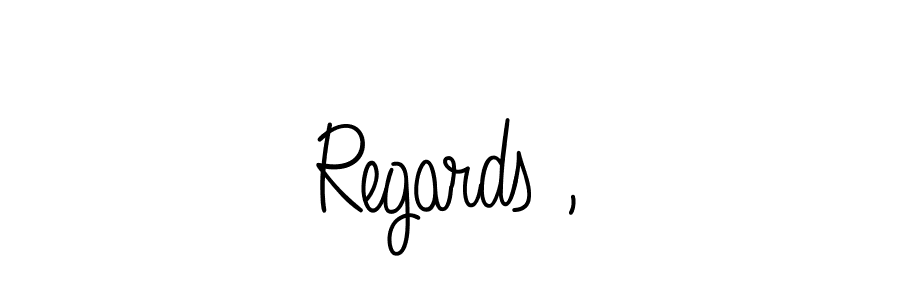 How to make Regards , signature? Angelique-Rose-font-FFP is a professional autograph style. Create handwritten signature for Regards , name. Regards , signature style 5 images and pictures png