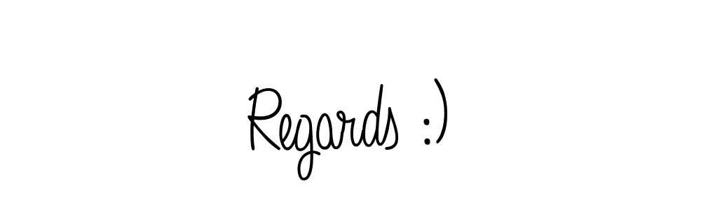 Also You can easily find your signature by using the search form. We will create Regards :) name handwritten signature images for you free of cost using Angelique-Rose-font-FFP sign style. Regards :) signature style 5 images and pictures png