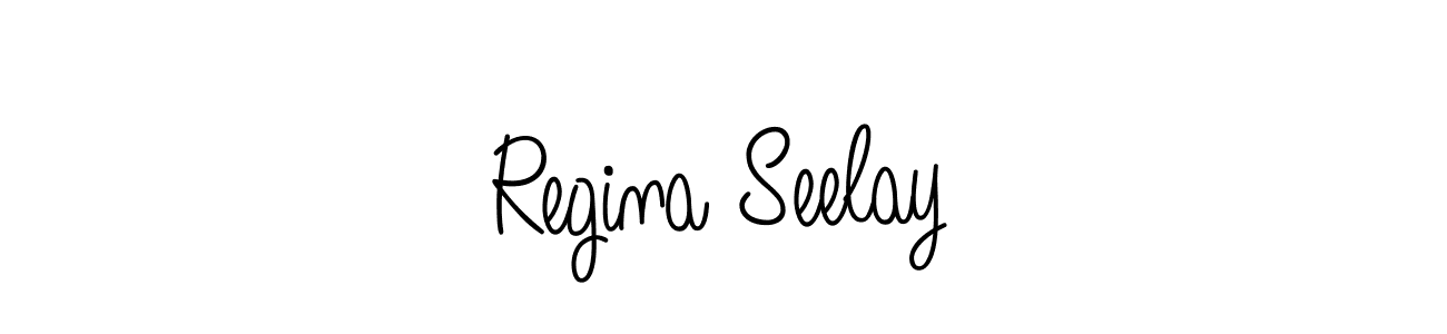 Make a beautiful signature design for name Regina Seelay. Use this online signature maker to create a handwritten signature for free. Regina Seelay signature style 5 images and pictures png