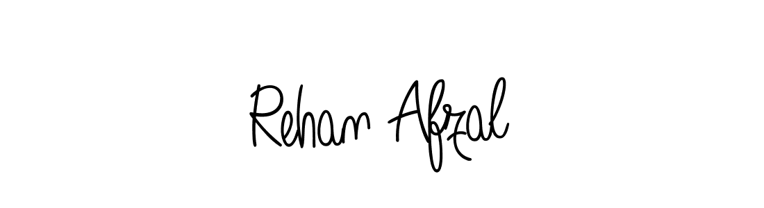 How to make Rehan Afzal name signature. Use Angelique-Rose-font-FFP style for creating short signs online. This is the latest handwritten sign. Rehan Afzal signature style 5 images and pictures png