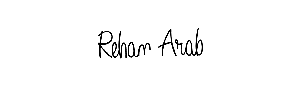 Rehan Arab stylish signature style. Best Handwritten Sign (Angelique-Rose-font-FFP) for my name. Handwritten Signature Collection Ideas for my name Rehan Arab. Rehan Arab signature style 5 images and pictures png