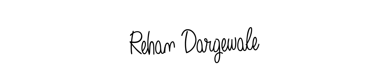 Design your own signature with our free online signature maker. With this signature software, you can create a handwritten (Angelique-Rose-font-FFP) signature for name Rehan Dargewale. Rehan Dargewale signature style 5 images and pictures png