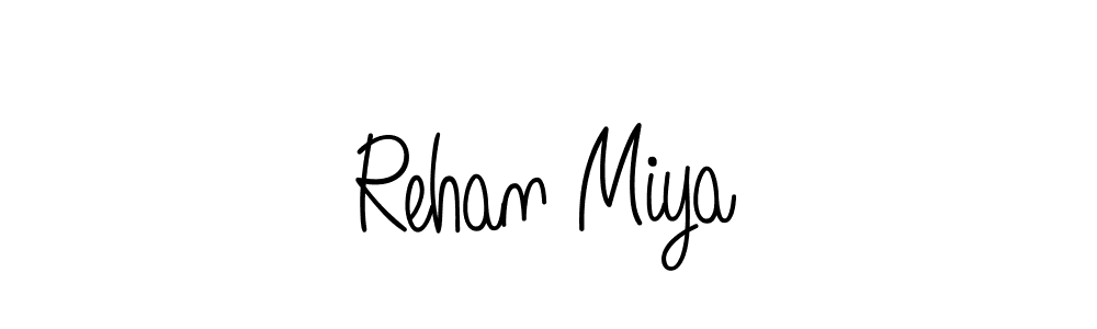 You can use this online signature creator to create a handwritten signature for the name Rehan Miya. This is the best online autograph maker. Rehan Miya signature style 5 images and pictures png
