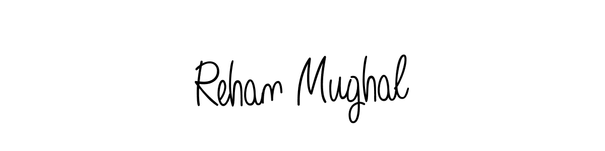 Design your own signature with our free online signature maker. With this signature software, you can create a handwritten (Angelique-Rose-font-FFP) signature for name Rehan Mughal. Rehan Mughal signature style 5 images and pictures png