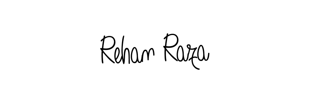 You should practise on your own different ways (Angelique-Rose-font-FFP) to write your name (Rehan Raza) in signature. don't let someone else do it for you. Rehan Raza signature style 5 images and pictures png