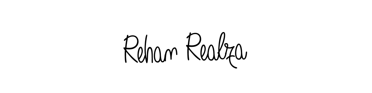Also we have Rehan Realza name is the best signature style. Create professional handwritten signature collection using Angelique-Rose-font-FFP autograph style. Rehan Realza signature style 5 images and pictures png