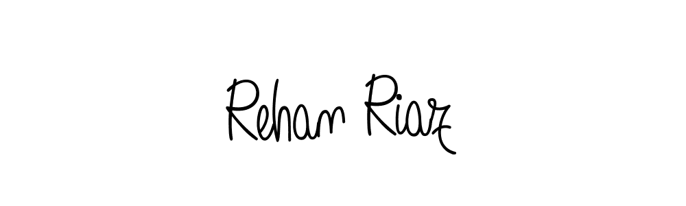 You should practise on your own different ways (Angelique-Rose-font-FFP) to write your name (Rehan Riaz) in signature. don't let someone else do it for you. Rehan Riaz signature style 5 images and pictures png