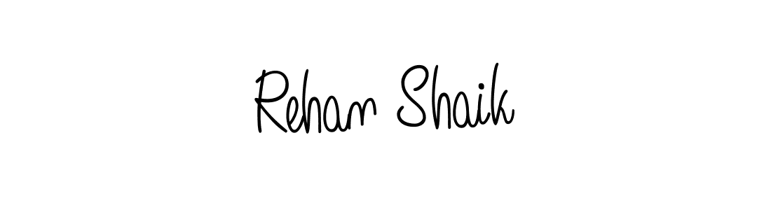Create a beautiful signature design for name Rehan Shaik. With this signature (Angelique-Rose-font-FFP) fonts, you can make a handwritten signature for free. Rehan Shaik signature style 5 images and pictures png