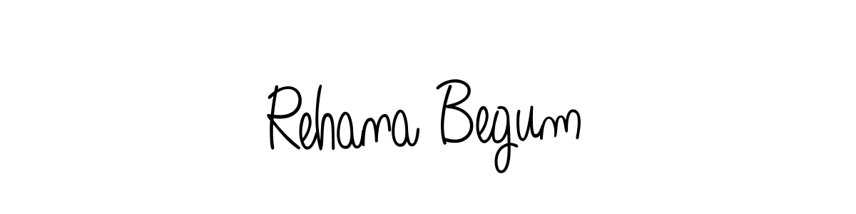 Rehana Begum stylish signature style. Best Handwritten Sign (Angelique-Rose-font-FFP) for my name. Handwritten Signature Collection Ideas for my name Rehana Begum. Rehana Begum signature style 5 images and pictures png