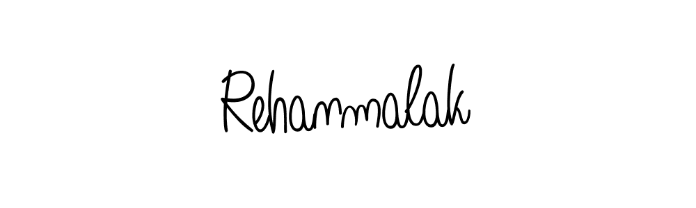 Design your own signature with our free online signature maker. With this signature software, you can create a handwritten (Angelique-Rose-font-FFP) signature for name Rehanmalak. Rehanmalak signature style 5 images and pictures png