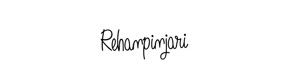 Rehanpinjari stylish signature style. Best Handwritten Sign (Angelique-Rose-font-FFP) for my name. Handwritten Signature Collection Ideas for my name Rehanpinjari. Rehanpinjari signature style 5 images and pictures png