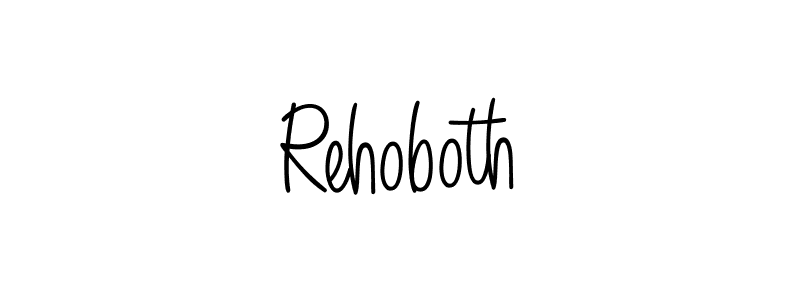 Rehoboth stylish signature style. Best Handwritten Sign (Angelique-Rose-font-FFP) for my name. Handwritten Signature Collection Ideas for my name Rehoboth. Rehoboth signature style 5 images and pictures png