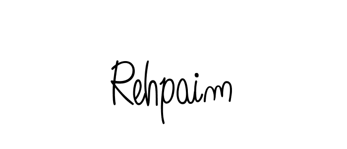 Best and Professional Signature Style for Rehpaim. Angelique-Rose-font-FFP Best Signature Style Collection. Rehpaim signature style 5 images and pictures png
