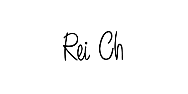 Make a beautiful signature design for name Rei Ch. With this signature (Angelique-Rose-font-FFP) style, you can create a handwritten signature for free. Rei Ch signature style 5 images and pictures png