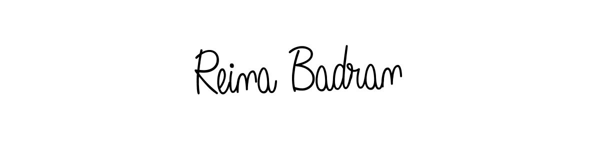 This is the best signature style for the Reina Badran name. Also you like these signature font (Angelique-Rose-font-FFP). Mix name signature. Reina Badran signature style 5 images and pictures png