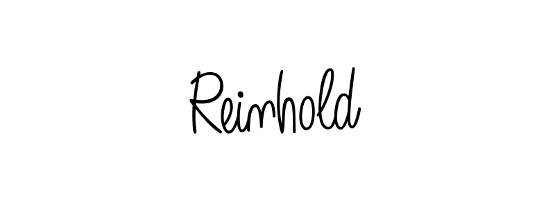 Make a beautiful signature design for name Reinhold. With this signature (Angelique-Rose-font-FFP) style, you can create a handwritten signature for free. Reinhold signature style 5 images and pictures png