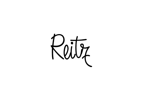 Use a signature maker to create a handwritten signature online. With this signature software, you can design (Angelique-Rose-font-FFP) your own signature for name Reitz. Reitz signature style 5 images and pictures png