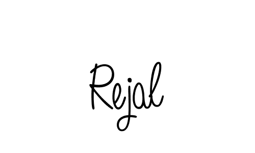 How to make Rejal signature? Angelique-Rose-font-FFP is a professional autograph style. Create handwritten signature for Rejal name. Rejal signature style 5 images and pictures png