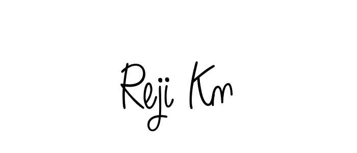 The best way (Angelique-Rose-font-FFP) to make a short signature is to pick only two or three words in your name. The name Reji Kn include a total of six letters. For converting this name. Reji Kn signature style 5 images and pictures png