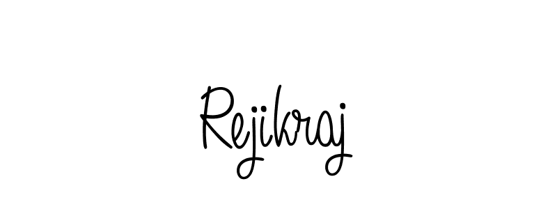 Use a signature maker to create a handwritten signature online. With this signature software, you can design (Angelique-Rose-font-FFP) your own signature for name Rejikraj. Rejikraj signature style 5 images and pictures png