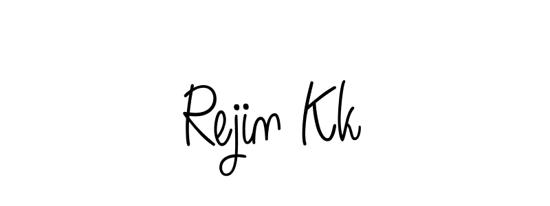 How to make Rejin Kk signature? Angelique-Rose-font-FFP is a professional autograph style. Create handwritten signature for Rejin Kk name. Rejin Kk signature style 5 images and pictures png