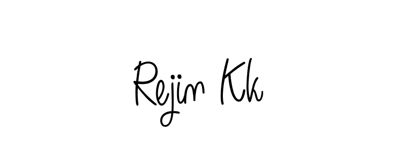 How to make Rejin Kk signature? Angelique-Rose-font-FFP is a professional autograph style. Create handwritten signature for Rejin Kk name. Rejin Kk signature style 5 images and pictures png