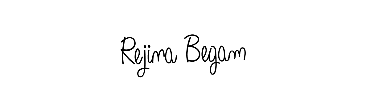The best way (Angelique-Rose-font-FFP) to make a short signature is to pick only two or three words in your name. The name Rejina Begam include a total of six letters. For converting this name. Rejina Begam signature style 5 images and pictures png