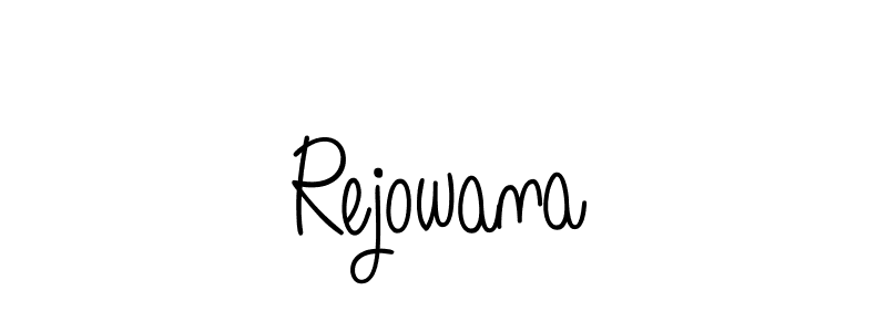 Design your own signature with our free online signature maker. With this signature software, you can create a handwritten (Angelique-Rose-font-FFP) signature for name Rejowana. Rejowana signature style 5 images and pictures png