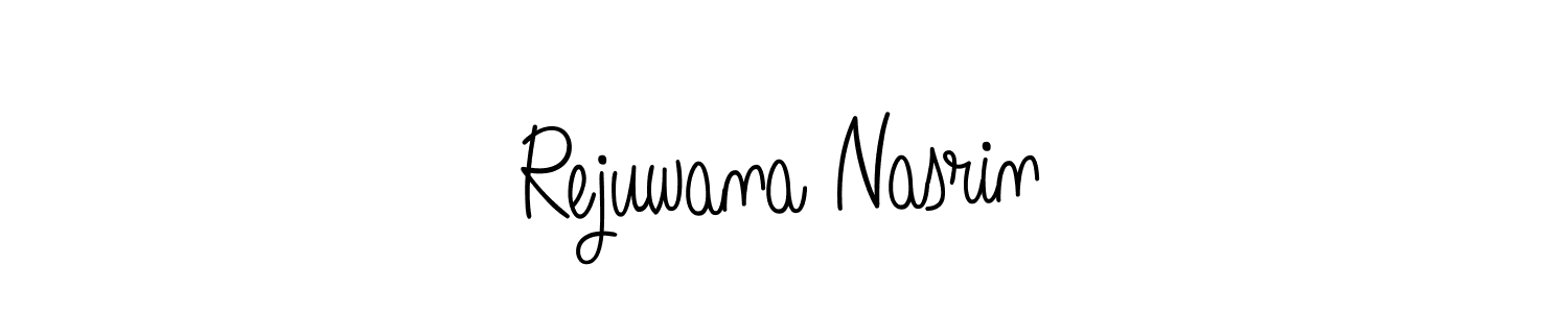 Once you've used our free online signature maker to create your best signature Angelique-Rose-font-FFP style, it's time to enjoy all of the benefits that Rejuwana Nasrin name signing documents. Rejuwana Nasrin signature style 5 images and pictures png