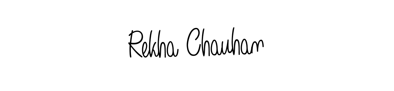 How to make Rekha Chauhan signature? Angelique-Rose-font-FFP is a professional autograph style. Create handwritten signature for Rekha Chauhan name. Rekha Chauhan signature style 5 images and pictures png