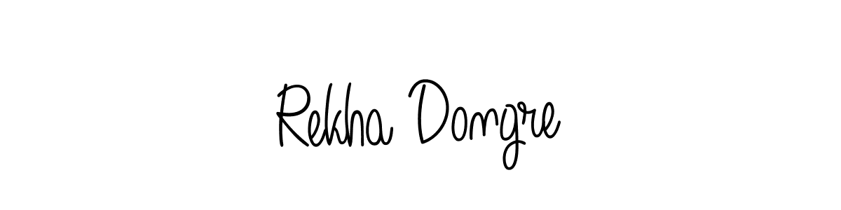 Angelique-Rose-font-FFP is a professional signature style that is perfect for those who want to add a touch of class to their signature. It is also a great choice for those who want to make their signature more unique. Get Rekha Dongre name to fancy signature for free. Rekha Dongre signature style 5 images and pictures png