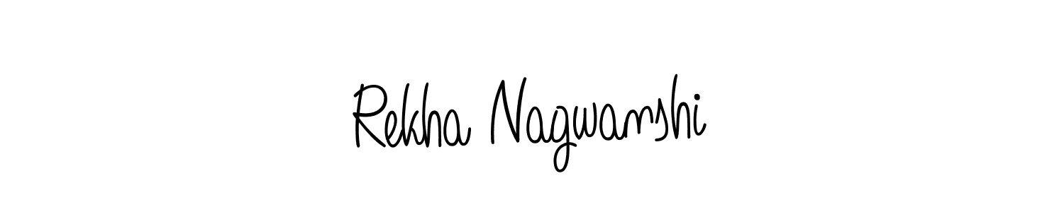 Angelique-Rose-font-FFP is a professional signature style that is perfect for those who want to add a touch of class to their signature. It is also a great choice for those who want to make their signature more unique. Get Rekha Nagwanshi name to fancy signature for free. Rekha Nagwanshi signature style 5 images and pictures png