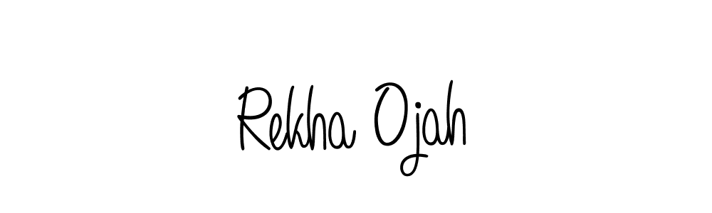 Also we have Rekha Ojah name is the best signature style. Create professional handwritten signature collection using Angelique-Rose-font-FFP autograph style. Rekha Ojah signature style 5 images and pictures png