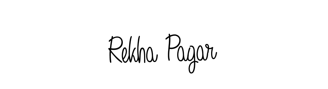 Design your own signature with our free online signature maker. With this signature software, you can create a handwritten (Angelique-Rose-font-FFP) signature for name Rekha Pagar. Rekha Pagar signature style 5 images and pictures png