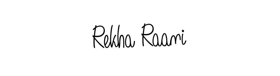 Also You can easily find your signature by using the search form. We will create Rekha Raani name handwritten signature images for you free of cost using Angelique-Rose-font-FFP sign style. Rekha Raani signature style 5 images and pictures png