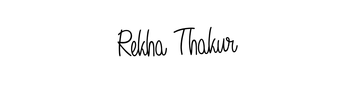 It looks lik you need a new signature style for name Rekha Thakur. Design unique handwritten (Angelique-Rose-font-FFP) signature with our free signature maker in just a few clicks. Rekha Thakur signature style 5 images and pictures png