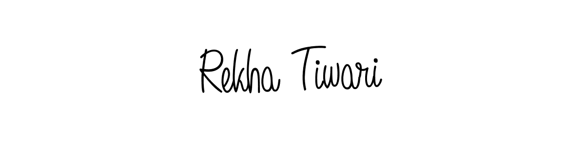 Use a signature maker to create a handwritten signature online. With this signature software, you can design (Angelique-Rose-font-FFP) your own signature for name Rekha Tiwari. Rekha Tiwari signature style 5 images and pictures png