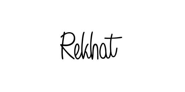 How to Draw Rekhat signature style? Angelique-Rose-font-FFP is a latest design signature styles for name Rekhat. Rekhat signature style 5 images and pictures png