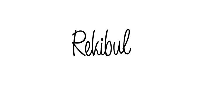How to make Rekibul signature? Angelique-Rose-font-FFP is a professional autograph style. Create handwritten signature for Rekibul name. Rekibul signature style 5 images and pictures png