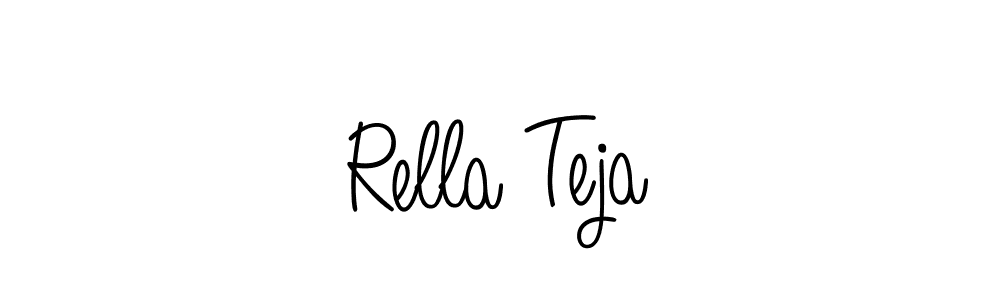 Use a signature maker to create a handwritten signature online. With this signature software, you can design (Angelique-Rose-font-FFP) your own signature for name Rella Teja. Rella Teja signature style 5 images and pictures png