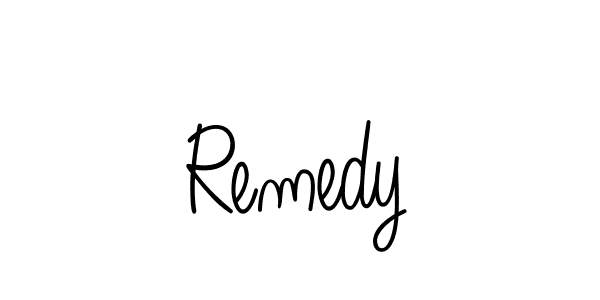 Use a signature maker to create a handwritten signature online. With this signature software, you can design (Angelique-Rose-font-FFP) your own signature for name Remedy. Remedy signature style 5 images and pictures png