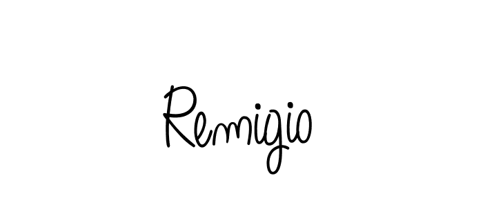 Angelique-Rose-font-FFP is a professional signature style that is perfect for those who want to add a touch of class to their signature. It is also a great choice for those who want to make their signature more unique. Get Remigio name to fancy signature for free. Remigio signature style 5 images and pictures png